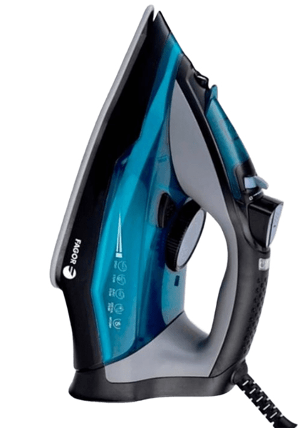 Fagor Comforta Plancha vapor seco Suela de cer mica 2200 W Negro Azul Gris