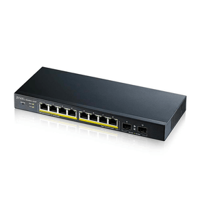 ZYXEL-GS1900-10HP--8-PORT-GBE-L2-POE-SMART-SWITCH---2-SFP-SLOTS-------802.3AT--DESKTOP--FANLESS--70-WATT