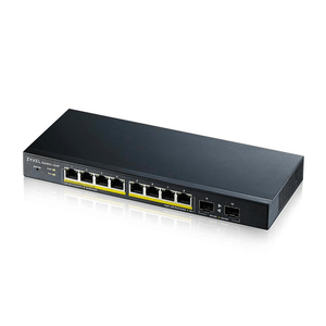 ZYXEL-GS1900-10HP--8-PORT-GBE-L2-POE-SMART-SWITCH---2-SFP-SLOTS-------802.3AT--DESKTOP--FANLESS--70-WATT