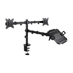 Tooq DB1202TN-B Soporte mesa 2 pantallas+ portatil