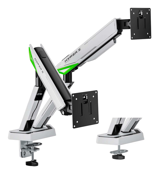 AISENS DT38TSR 345 soporte para monitor 96 5 cm 38 Escritorio Negro Blanco