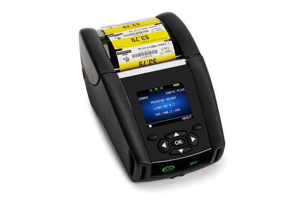 DT Printer ZQ610 Plus 2 /48mm English/Latin fonts Wi-Fi 6 Dual Radio (802.11AX / BT5.x) Linered platen 0.75 core