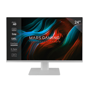 MONITOR-24--DISPLAYPORT-HDMI-VGA-MARS-GAMING-MV24-IPS-FHD-120Hz-1MS-250cd-m²-VESA-100x100-BLANCO