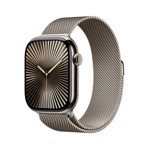 Apple-Watch-Series-10-GPS---Cellular-46mm-Natural-Titanium-Case-with-Natural-Milanese-Loop---S-M