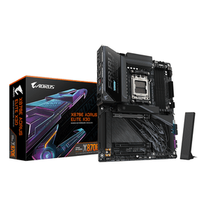 Placa-AMD--GIGABYTE-X870E-AORUS-ELITE-X3D-Placa-Base-–-Compatible-con-procesadores-AMD-Ryzen-9000-VRM-digital-de-16-2-2-fases-hasta-9000-Hz-DDR5--OC--2-x-PCIe-5.0---2-x-PCIe-4.0-Wi-Fi-7-LAN-5-GbE-USB-4-Socket-AM5