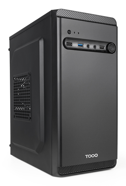 TOOQ Caja Minitorre Micro-ATX “DODEKA ULTRA” Negra Negro Incluye Fuente