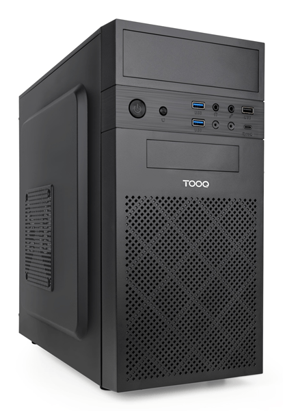 TOOQ Caja Minitorre Micro-ATX “ISOBOX ULTRA”, Negra Negro Incluye Fuente