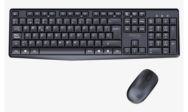APPROX Teclado+raton inalamb X420B 1000DPI Negro