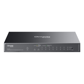 SWITCH-SEMIGESTIONABLE-TP-LINK-OMADA-ES210GP-10P-9xLAN-1Gb-8xPoE--1x-COMBO-SFP-RJ45-METAL
