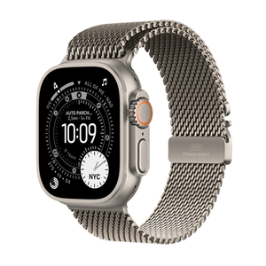 Apple-Watch-Ultra-3-GPS---Cellular-49mm-Natural-Titanium-Case-with-Natural-Titanium-Milanese-Loop---Small