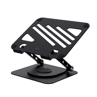 Miniatura 1 de SOPORTE DE PORTATIL TRUST ZEFF METALICO COLOR NEGRO PLEGABLE GIRATORIO HASTA 16" 10Kg