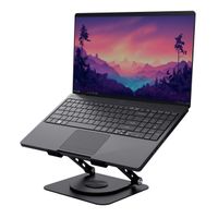 Miniatura 3 de SOPORTE DE PORTATIL TRUST ZEFF METALICO COLOR NEGRO PLEGABLE GIRATORIO HASTA 16" 10Kg