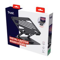 Miniatura 9 de SOPORTE DE PORTATIL TRUST ZEFF METALICO COLOR NEGRO PLEGABLE GIRATORIO HASTA 16" 10Kg