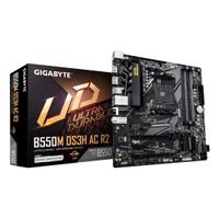 Miniatura 2 de GIGABYTE AMD  B550M DS3H AC R2 Placa base - Procesadores AMD Ryzen 5000, VRM de 5+3 fases, hasta 4733 MHz DDR4 (O.C.), 1x M.2 PCIe 4.0 + 1x M.2 PCIe 3