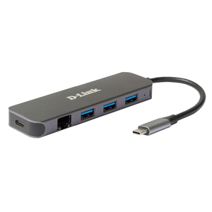 HUB-USB-C-D-LINK-DUB-2334-A-3xUSB3.0-1xUSB-C-PD-60W--1xGb-RJ45