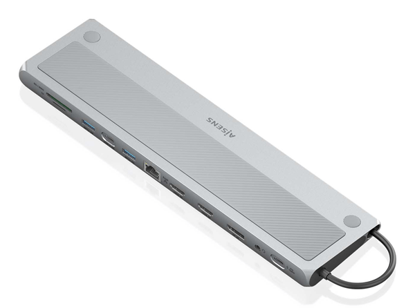 USB-C DOCK AISENS 12 EN 1 USB-C 2XHDMI 4K 1XDP 1XRJ45 3XUSB-A 1XUSB-C
