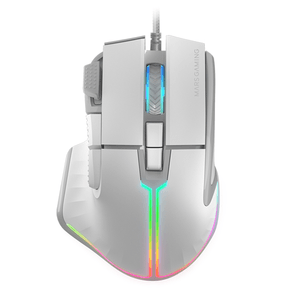 MOUSE-MARS-GAMING-MM-XT-WHITE-9B-12800DPI-RGB-CABLE-FEATHER-PARACORD