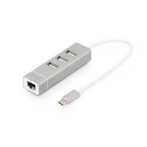 DIGITUS-3P-USB-2.0-HUB---FAST-ETHERNET-LAN-ADAPTOR-TYPE--C