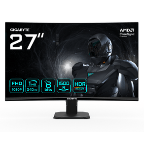 MONITOR-GIGABYTE-27--GS27FC2CURVOVA-1500R1920X1080--FHD-0.31PP3000-11MS240HZ2HDMI-1DP