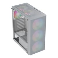 Miniatura 4 de Caja AEROCOOL  B509A Flow ARGB RGB Blanco