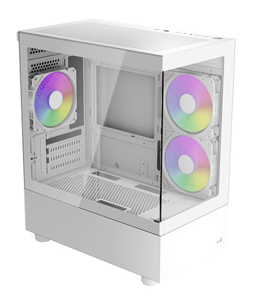 Caja AEROCOOL Viewport-Mini-WT-v2 RGB Blanco