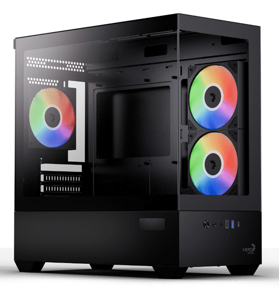 Caja AEROCOOL P300D Digi-G-BK-v1 RGB Negro