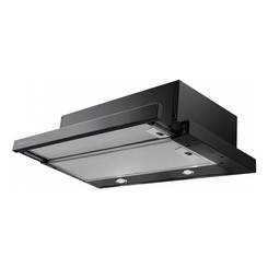 CAMPANA TELESCOPICA MEPAMSA SUPERLINE GLASS 60 NEGRA. ANCHO 60 CM NEGRA