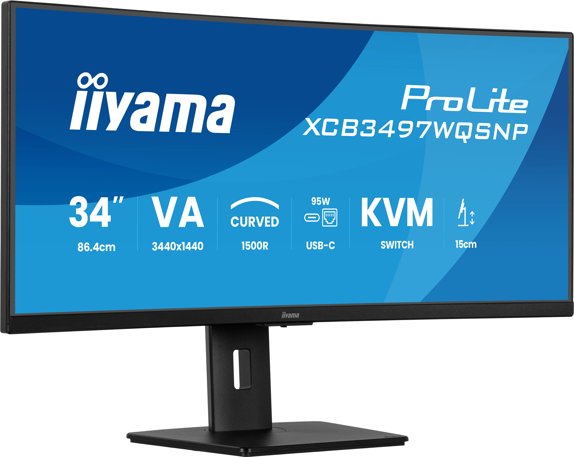 IIYAMA XCB3497WQSNP-B1 ProLite 34" LED VA UltraWide Quad HD HDMI Altavoces