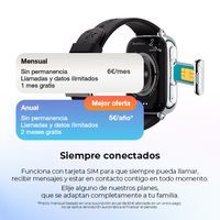 Miniatura 6 de SaveFamily SaveWatch Plus 2 Reloj Inteligente para ni  os 4G Esfera Plata correa Tela Color Tribeca