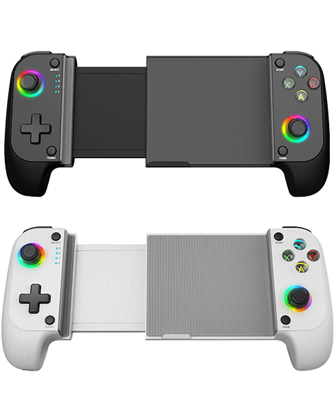 GAMEPAD BLUETOOTH MARS GAMING MGPX PARA SMARTPHONES Y MULTIPLATAFORMA USB-C 8h BATERIA RGB NEGRO