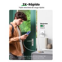 Miniatura 6 de CARGADOR PARED USB C 20W IPHONE / IPAD/ GALAXY CARGA RAPIDA BLANCO