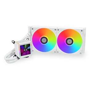 Lian-Li-GA-II-LCD-Procesador-Kit-de-refrigeraci--n-l----quida-12-cm-Blanco