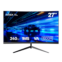 NILOX MONITOR 27 CURVO 240HZ VA HDMI Y DP   27" LCD VA Full HD HDMI