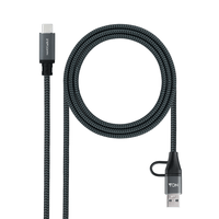 Miniatura 1 de Nanocable Cable USB3.2 100W USB-C+A/USB-C 2 M