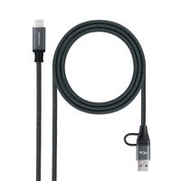 Miniatura 2 de Nanocable Cable USB3.2 100W USB-C+A/USB-C 2 M