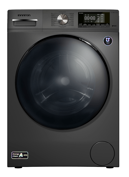 LAVADORA CARGA FRONTAL INFINITON WM-S14DAN 10 KG 1400 RPM A NEGRA