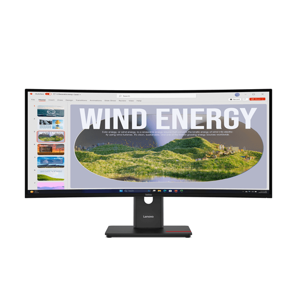 LENOVO ThinkVision T34WD-40 Monitor ThinkVision 34" LED VA Wide Quad HD HDMI