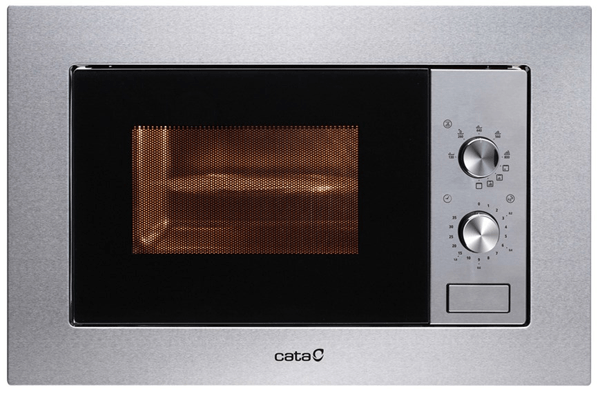HORNO MICROONDAS INTEGRABLE CATA 07510306 MC 20 IX 20 LITROS CON GRILL INOX