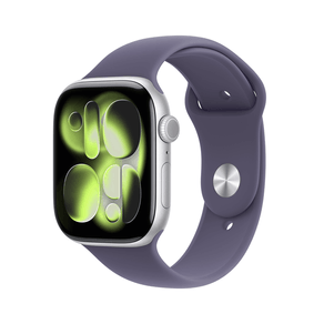 Apple-Watch-Series-11-GPS---Cellular-46mm-Silver-Aluminium-Case-with-Purple-Fog-Sport-Band---S-M