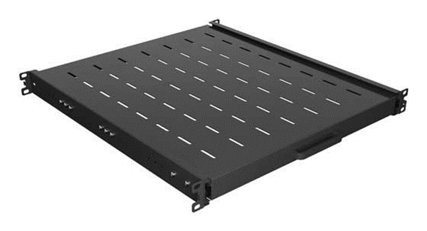 BANDELA LANBERG DESLIZANTE 1U 445X500MM HASTA 35KG RACK 19" NEGRO