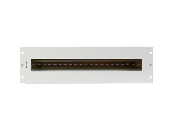 PANEL LANBERG DISTRIBUIDRO DE TENSION 19" 3U CON RAIL DIN TS-35 GRIS