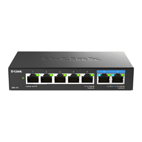 SWITCH-NO-GESTIONABLE-D-LINK-DMS-107-5P-GIGA--2P-2.5G-SOBREMESA-NO-RACK