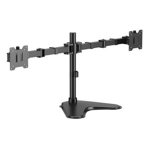 AISENS-Soporte-de-Mesa-Con-Peana-Eco-Giratorio-e-Inclinable-para-Monitor-TV-20kg--3-Pivotes--2-Brazos--de-17--35---Negro