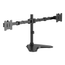 AISENS-Soporte-de-Mesa-Con-Peana-Eco-Giratorio-e-Inclinable-para-Monitor-TV-20kg--3-Pivotes--2-Brazos--de-17--35---Negro