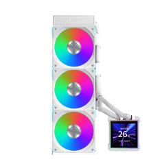 Lian Li HydroShift II LCD S 360 CL Procesador Kit de refrigeraci  n l  quida 12 cm Blanco 1 pieza s
