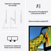 Miniatura 9 de APPLE Studio Display - Vidrio estándar - Soporte con inclinación y altura ajustables   27" LED 5K Ultra HD  Altavoces