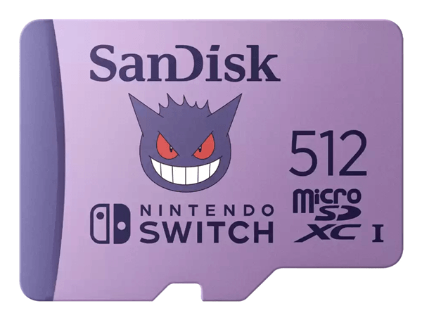 MicroSD Nintendo Pokemon Ectoplasm 512GB
