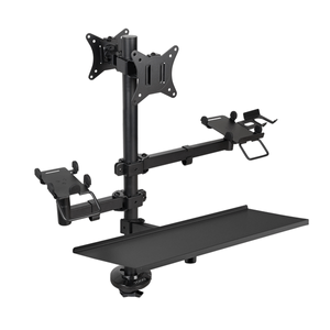 SOPORTE-DE-MESA-TOOQ-TQPM000-TPV-IMPRESORA-2-PANTALLAS-17-32--TERMINAL-LECTOR-BANDEJA-TECLADO-NEGRO