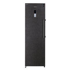 CONGELADOR VERTICAL INFINITON CV-265L85PEH NOFROST E ALTO 185 CM. 282 LITROS. PIEDRA GRIS OSCURO ANTIHUELLAS