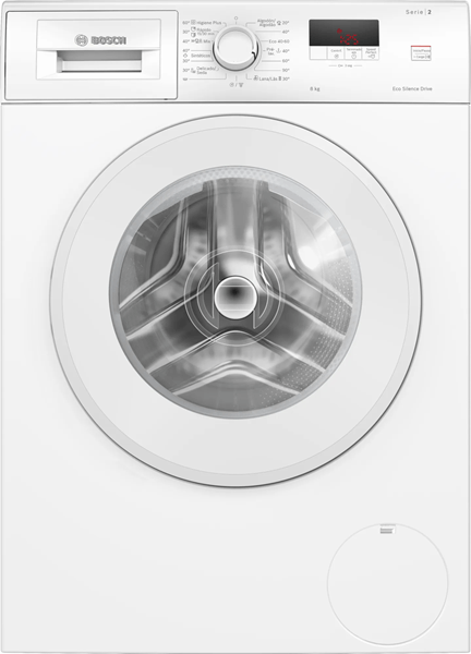 LAVADORA CARGA FRONTAL BOSCH WGE03200EP 8 KG 1200 RPM A BLANCO
